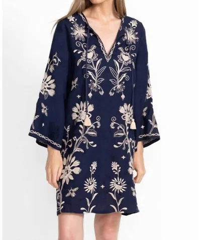 Johnny Was Kimono Sleeve Relaxed Dress Danika In Blue Night In Multi