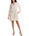 Johnny Was Kimono Sleeve Relaxed Linen Dress In Neutral