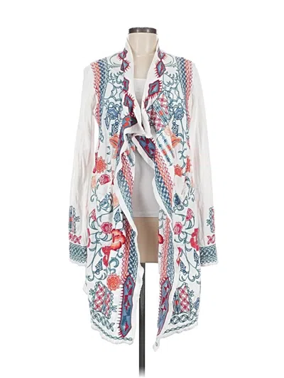 Pre-owned Johnny Was Kimono In White