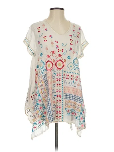 Pre-owned Johnny Was Kimono In White