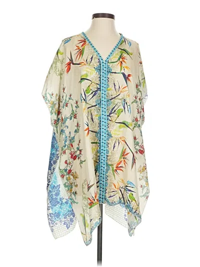 Pre-owned Johnny Was Kimono In White