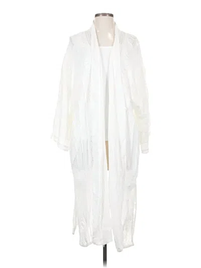 Pre-owned Johnny Was Kimono In White
