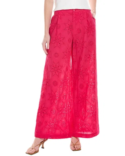 Johnny Was Kolbie Wide Leg Pant In Pink