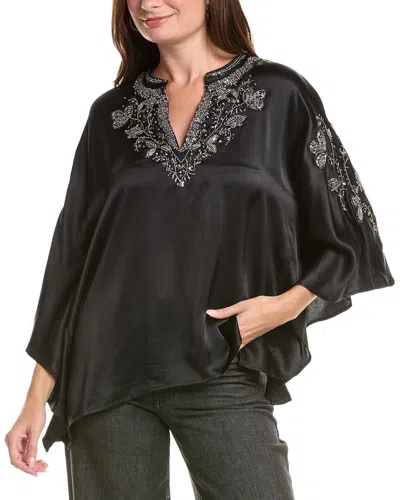 Johnny Was La Jolla Kaftan Top In Black