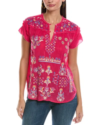 Johnny Was Lafaret Blouse In Pink