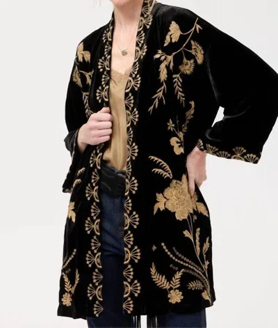 Johnny Was Lara Velvet Kimono In Black