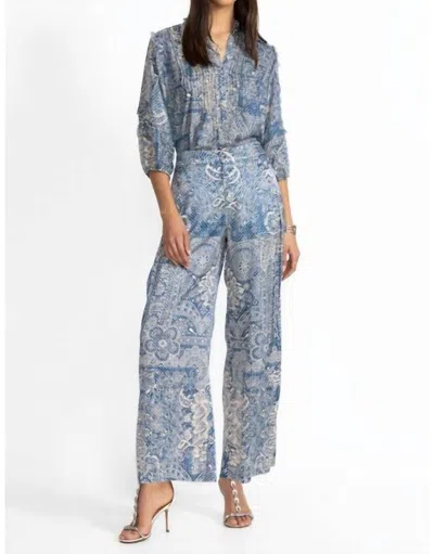 Johnny Was Lauchlen Pant In Denim Print