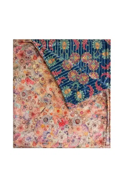 Johnny Was Laurel Canyon Cozy Blanket In Sage Blue