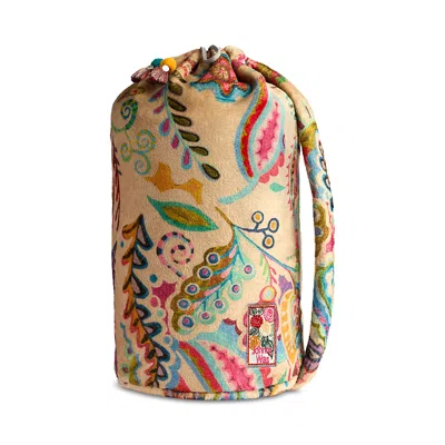 Johnny Was Laurel Canyon Demin Lace Reversible Cozy Blanket In Multi