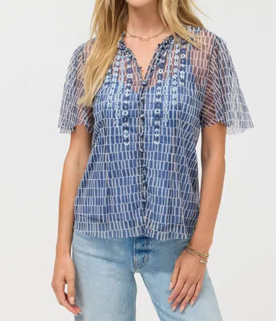 Johnny Was Leandra Mesh Blouse In Izumi In Multi