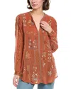 Johnny Was Leni Tunic In Baked Clay In Orange