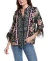 Johnny Was Lewella Silk Kimono In Black