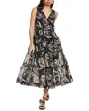 Johnny Was Libbi Tiered Midi Dress In Multi