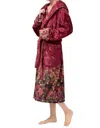 Johnny Was Lightweight Cozy Robe In Karie In Red