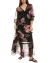 Johnny Was Petite Lizzy Ruffle Maxi Dress In Multi
