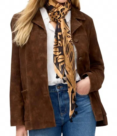 Johnny Was Lola Silk Burnout Scarf In Gold In Multi