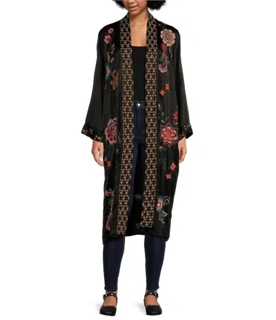 Johnny Was Long Kimono Coat Messine In Black