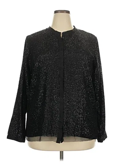 Pre-owned Johnny Was Long Sleeve Blouse In Black