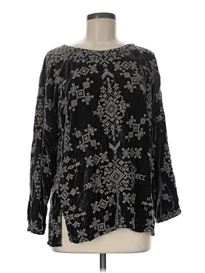 Johnny Was Long Sleeve Blouse In Black