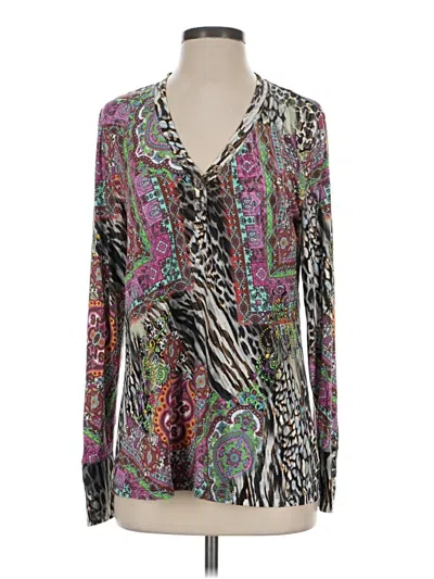 Johnny Was Long Sleeve Blouse In Purple