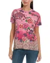 Johnny Was Printed Relaxed Tee In Pink