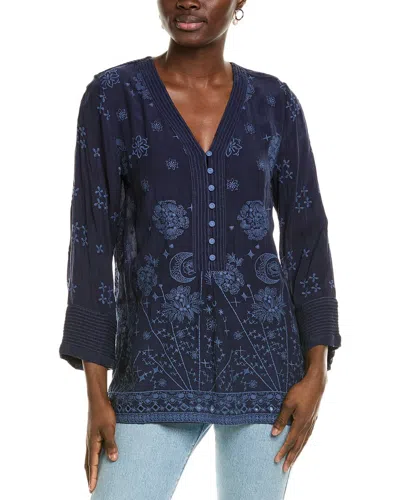 Johnny Was Lopati Tunic In Blue