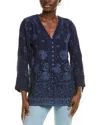 Johnny Was Lopati Tunic In Blue