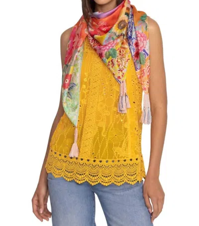 Johnny Was Lubella Plaid Scarf In Multi