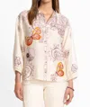 Johnny Was Lucinda Button Down Shirt In Rosabelia In Multi