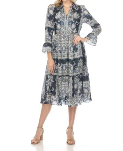 JOHNNY WAS LUCREZIA DRESS (SLIP) IN ROMAN PAISLEY SCARF PRINT