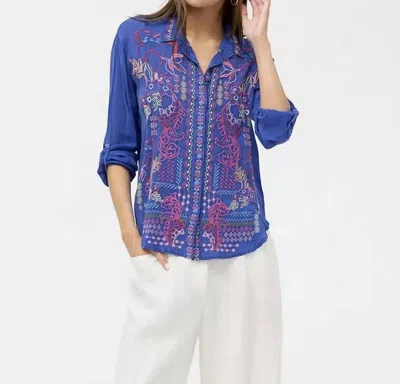 Johnny Was Luisa Shirt In Blue
