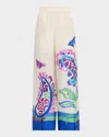 Johnny Was Luna Printed Wide-leg Pants