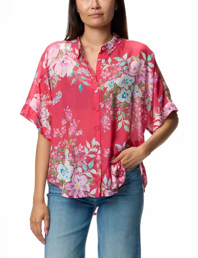 Johnny Was Lynn Button Up Blouse In Emelda Print In Multi