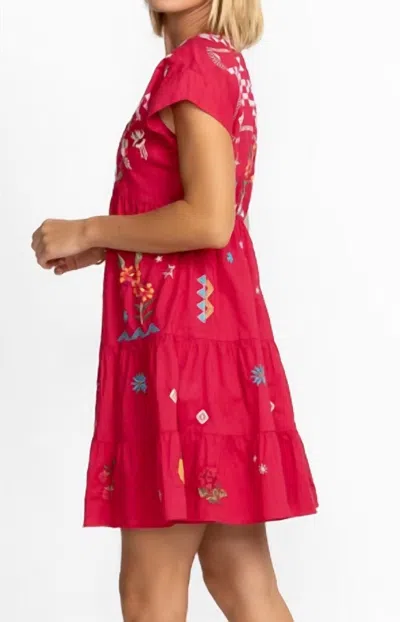 Johnny Was Lyonne Dolman Prairie Dress In Chili In Multi