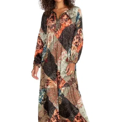 Johnny Was Mabel Boho Dress In Multi In Black