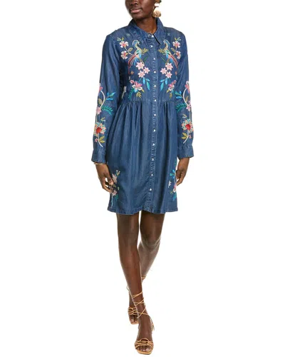Johnny Was Malaya Shirtdress In Blue