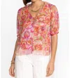 Johnny Was Marcia Ruffle Blouse In Fabiola