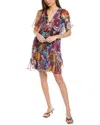 Johnny Was Margareta Silk Mini Dress In Multi