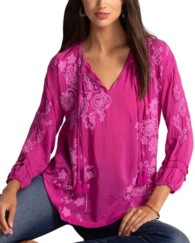 Johnny Was Margot Blouse In Fuschia In Pink