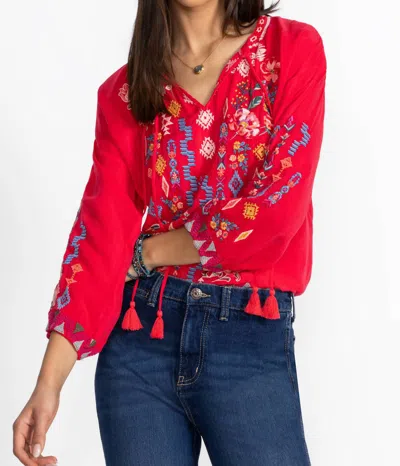 Johnny Was Margot Blouse In Red