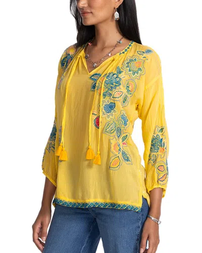 Johnny Was Margot Blouse In Yellow