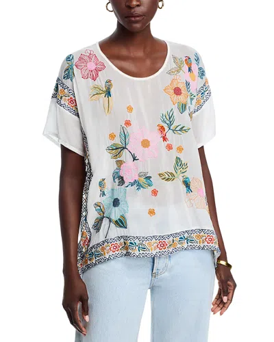 Johnny Was Mariafe Blouse In White