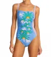 Johnny Was Marilyn Ruched One Piece In Circes Ocean In Blue