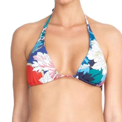 Johnny Was Marritt String Bikini Top In Multi In Blue