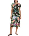 Johnny Was Maxi Henley Dress In Multi