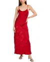 Johnny Was Maxi Slip Dress Cara In Equestrian Red In Red