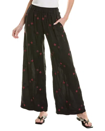 Johnny Was Maxine Seamed Wide Leg Pant In Black
