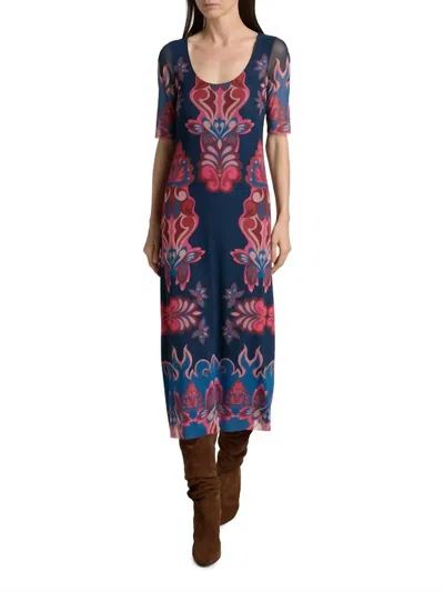 Johnny Was Maya Mesh Midi Dress In Ryland In Multi