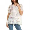 Johnny Was Mayeda Blouse In White In White