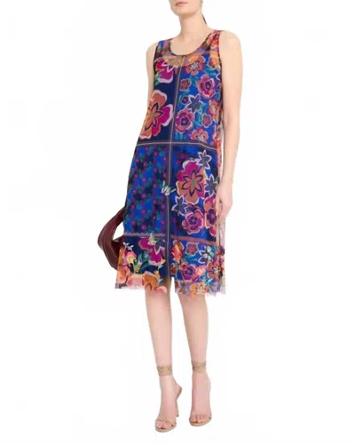 Johnny Was Mazzy A-line Midi Dress (slip) In Jay Block